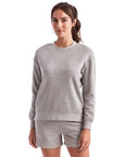 TriDri Women's Billie Side-Zip Crewneck Sweatshirt TD600