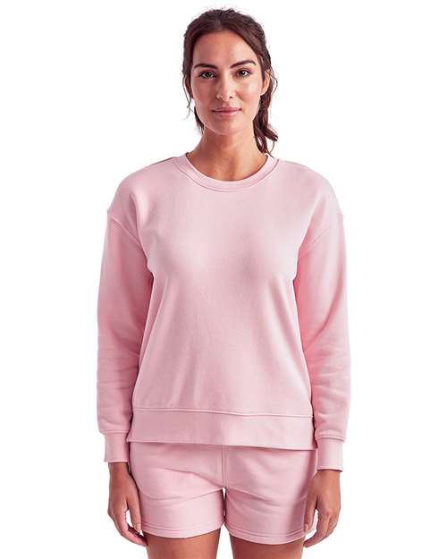 TriDri Women's Billie Side-Zip Crewneck Sweatshirt TD600
