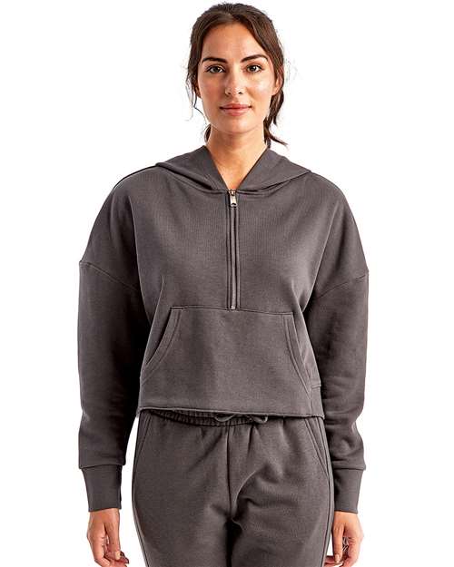 TriDri Women's Alice Half-Zip Hooded Sweatshirt TD077