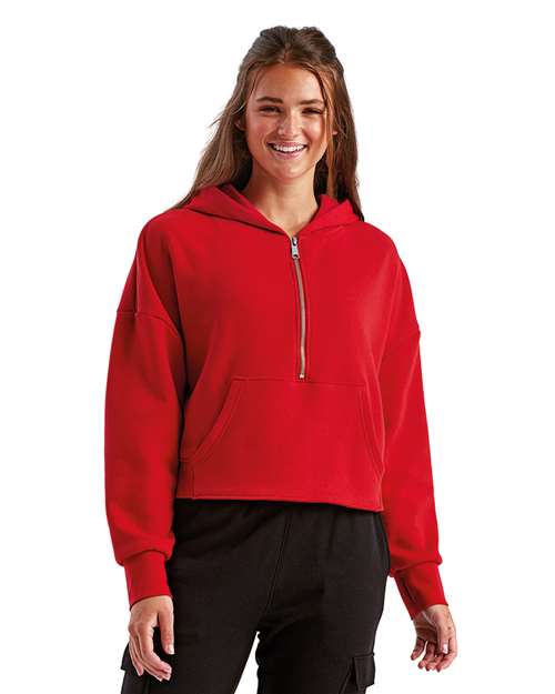 TriDri Women's Alice Half-Zip Hooded Sweatshirt TD077