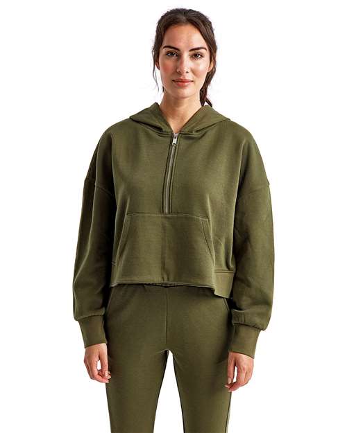 TriDri Women's Alice Half-Zip Hooded Sweatshirt TD077