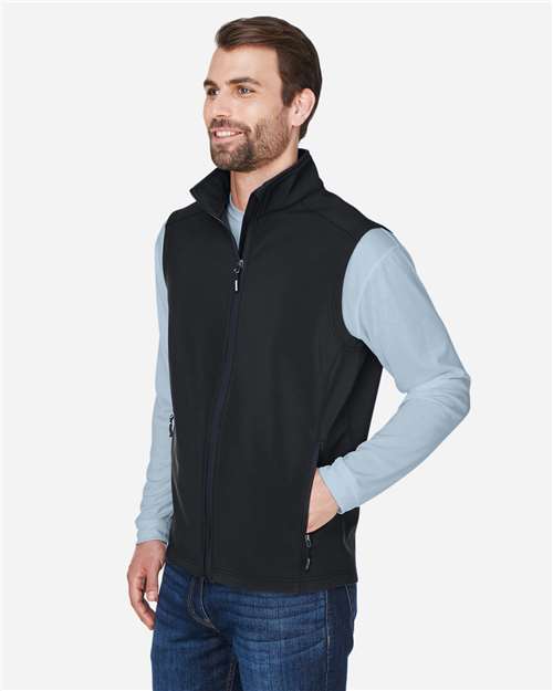 CORE365 Men's Cruise Two-Layer Fleece Bonded Soft Shell Vest CE701