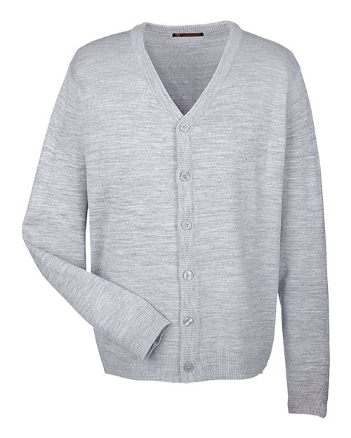 Harriton Men's Pilbloc™ V-Neck Button Cardigan Sweater M425