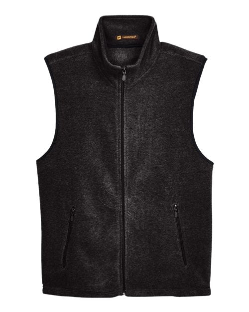 Harriton Unisex Fleece Full-Zip Vest M985