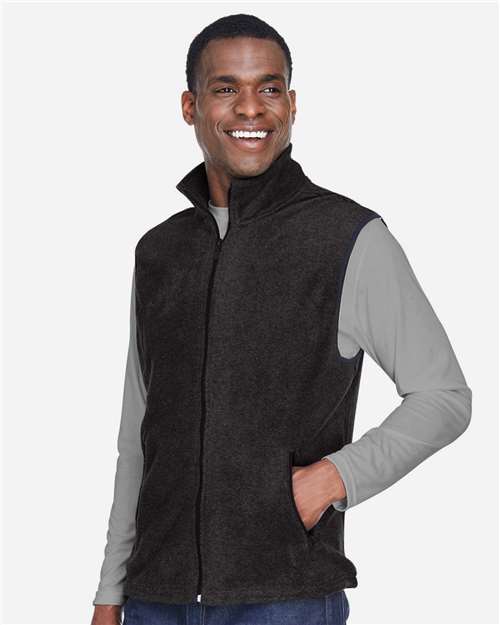 Harriton Unisex Fleece Full-Zip Vest M985