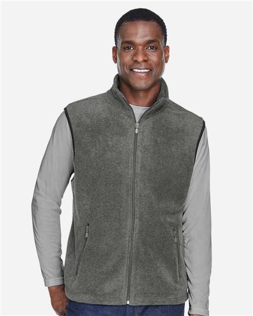 Harriton Unisex Fleece Full-Zip Vest M985