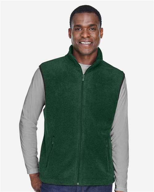 Harriton Unisex Fleece Full-Zip Vest M985