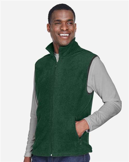 Harriton Unisex Fleece Full-Zip Vest M985
