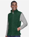 Harriton Unisex Fleece Full-Zip Vest M985