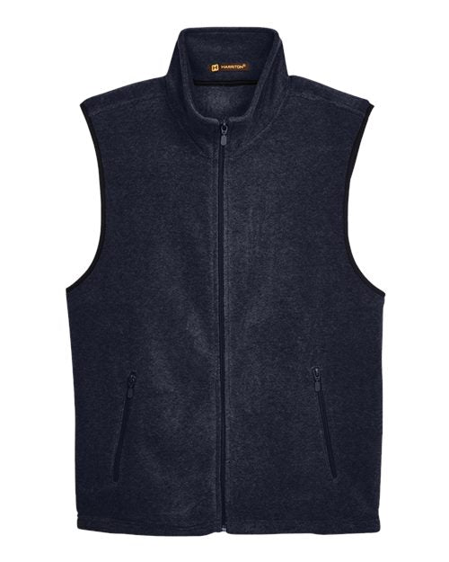 Harriton Unisex Fleece Full-Zip Vest M985