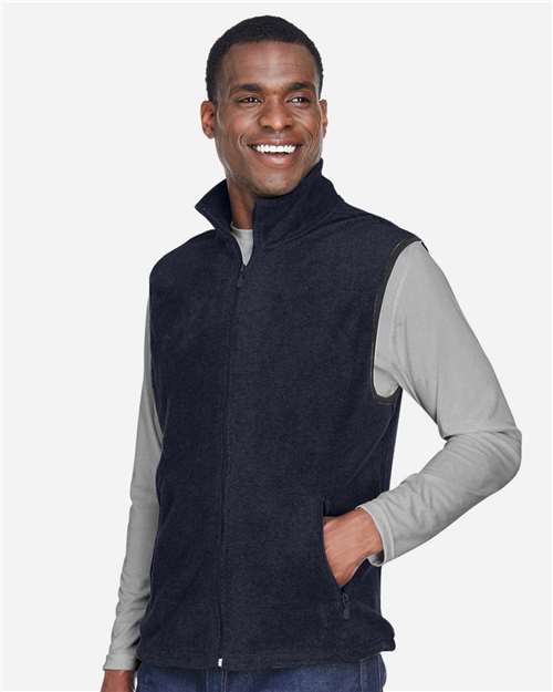 Harriton Unisex Fleece Full-Zip Vest M985
