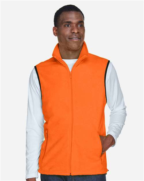 Harriton Unisex Fleece Full-Zip Vest M985