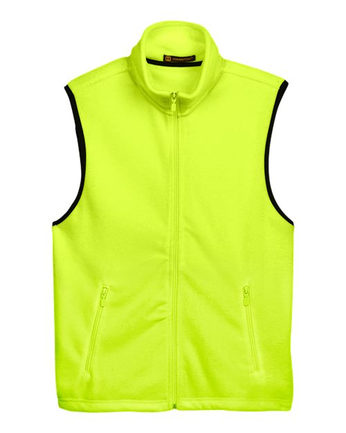 Harriton Unisex Fleece Full-Zip Vest M985