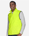 Harriton Unisex Fleece Full-Zip Vest M985
