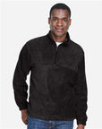 Harriton Men's Fleece Quarter-Zip Pullover M980