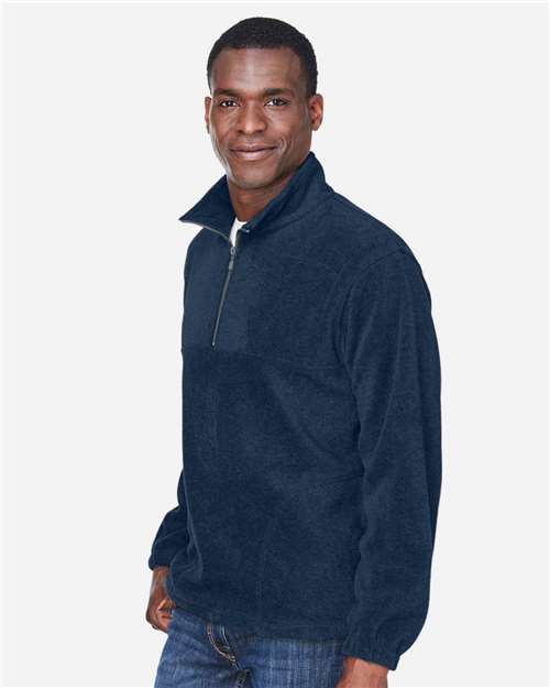 Harriton Men's Fleece Quarter-Zip Pullover M980