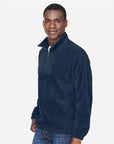 Harriton Men's Fleece Quarter-Zip Pullover M980