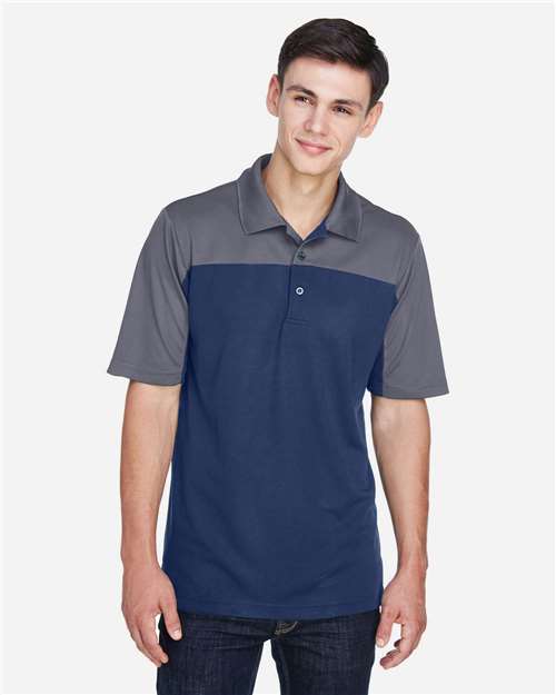 CORE365 Men's Balance Colorblock Performance Piqué Polo CE101