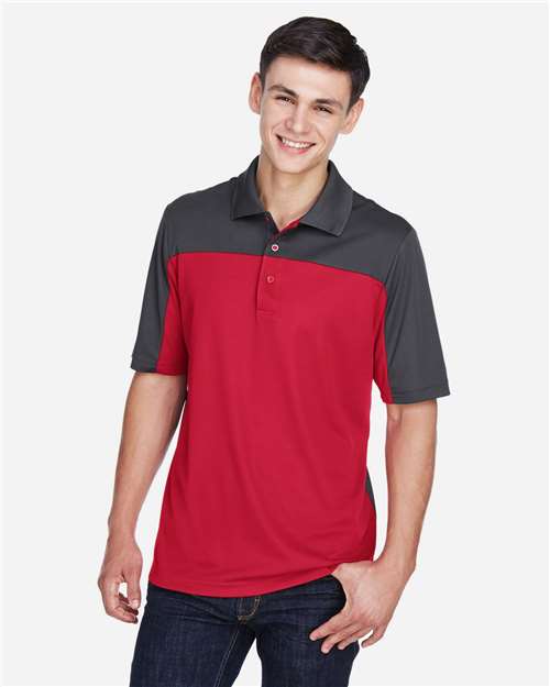 CORE365 Men's Balance Colorblock Performance Piqué Polo CE101