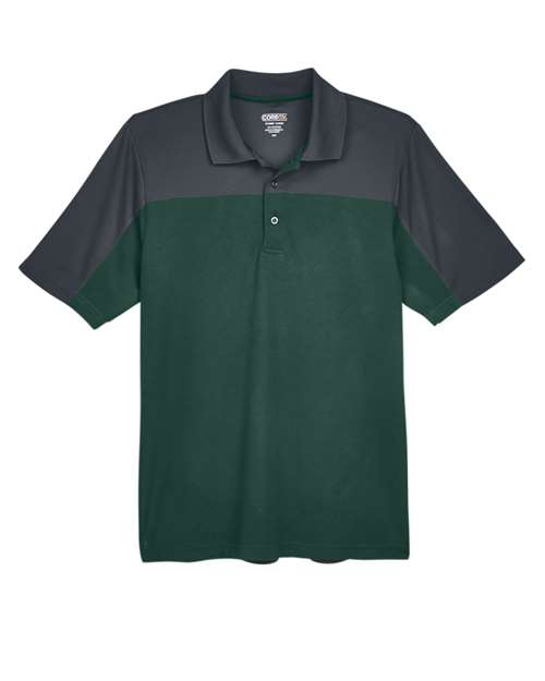 CORE365 Men's Balance Colorblock Performance Piqué Polo CE101