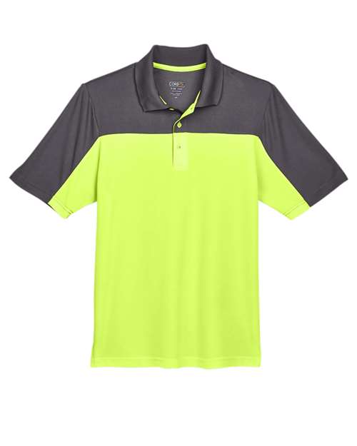 CORE365 Men's Balance Colorblock Performance Piqué Polo CE101
