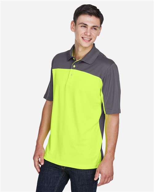 CORE365 Men's Balance Colorblock Performance Piqué Polo CE101