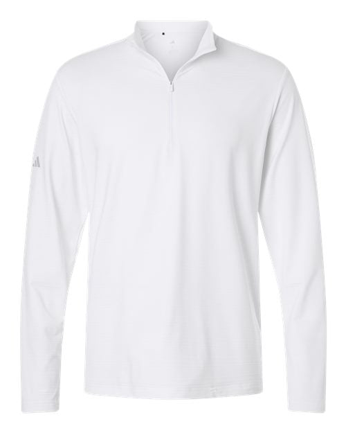 Adidas Men's Textured Stripe Quarter-Zip Pullover A708
