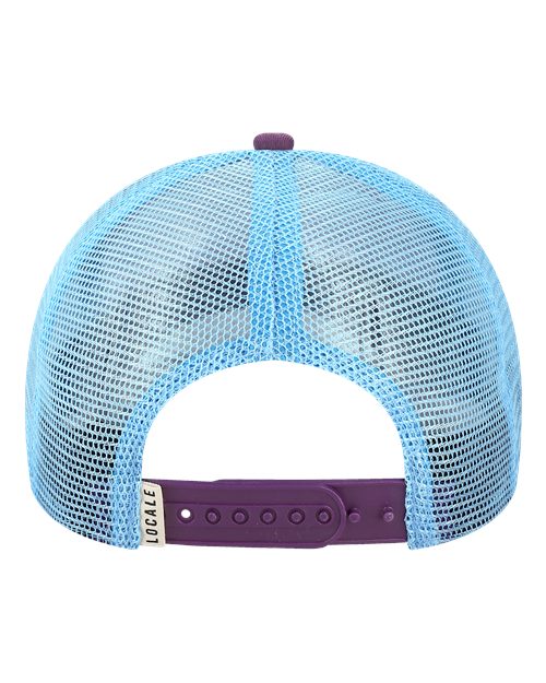 LOCALE Printed Five-Panel Trucker Cap 5PTKR