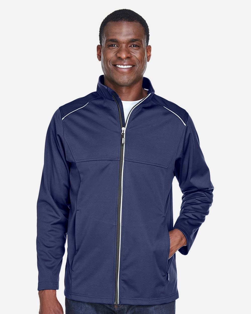 CORE365 Men's Techno Lite Three-Layer Knit Tech-Shell CE708