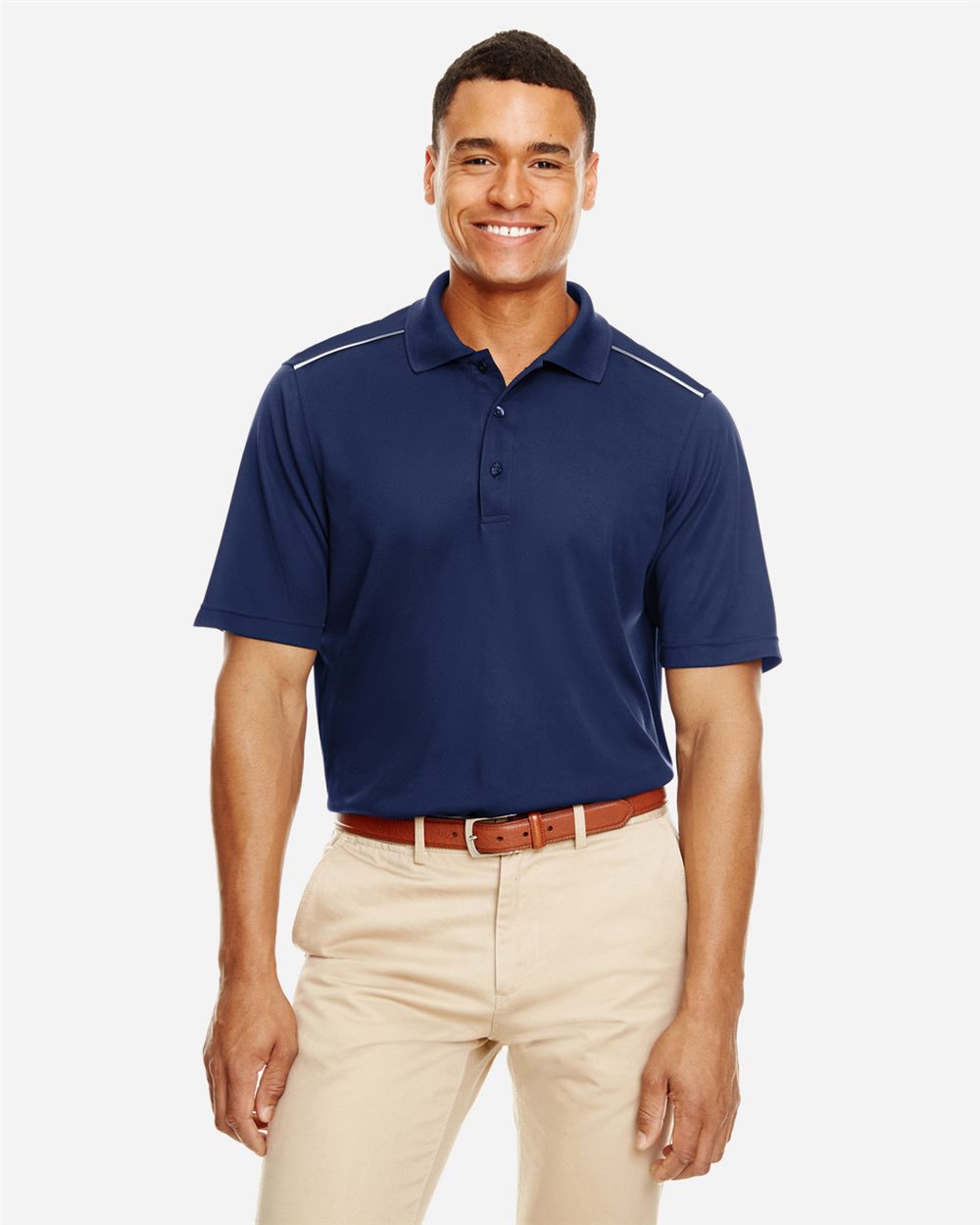 CORE365 Men's Radiant Performance Piqué Polo with Reflective Piping 88181R