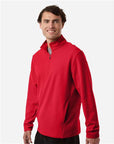 Team 365 Unisex Squad Cadet Quarter-Zip Tech Fleece Pullover TT401
