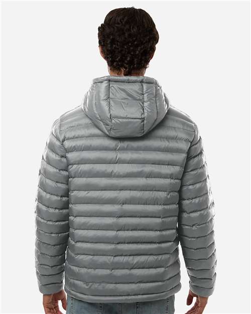 Weatherproof Men's Lightweight Poly-filled Hooded Puffer Jacket 26715