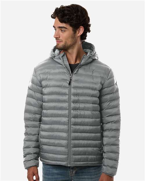 Weatherproof Men's Lightweight Poly-filled Hooded Puffer Jacket 26715