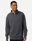 Independent Trading Co. Unisex Pigment-Dyed Quarter-Zip Pullover PRM4600QZ