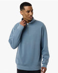 Independent Trading Co. Unisex Pigment-Dyed Quarter-Zip Pullover PRM4600QZ