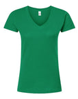 Tultex Women's Fine Jersey V-Neck T-Shirt 214