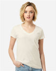 Tultex Women's Fine Jersey V-Neck T-Shirt 214