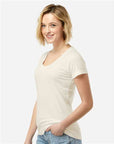 Tultex Women's Fine Jersey V-Neck T-Shirt 214