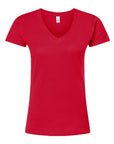 Tultex Women's Fine Jersey V-Neck T-Shirt 214