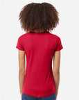 Tultex Women's Fine Jersey V-Neck T-Shirt 214