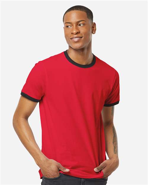 Tultex Unisex Fine Jersey Ringer T-Shirt 246