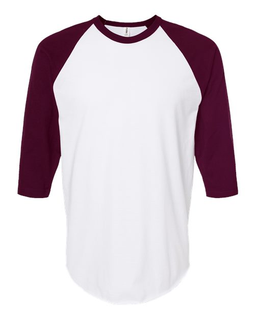 Tultex Unisex Fine Jersey Raglan T-Shirt 245