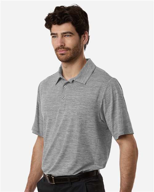 Team 365 Men's Relay Heathered Stripe Polo TT125