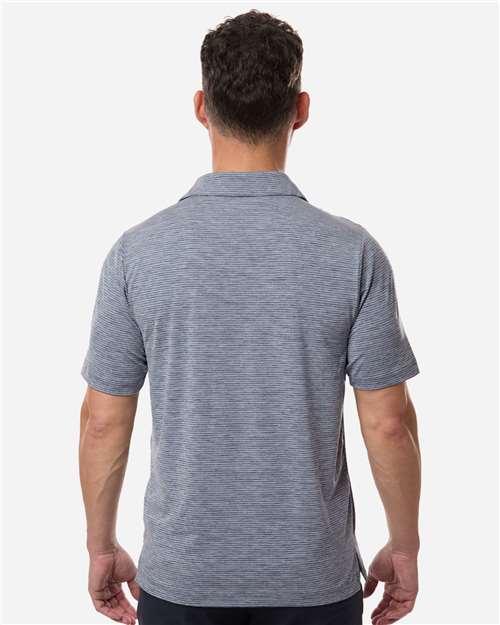 Team 365 Men's Relay Heathered Stripe Polo TT125