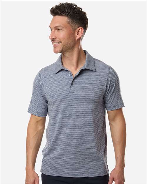 Team 365 Men's Relay Heathered Stripe Polo TT125