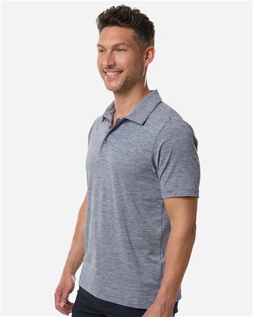 Team 365 Men's Relay Heathered Stripe Polo TT125