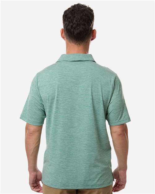 Team 365 Men's Relay Heathered Stripe Polo TT125