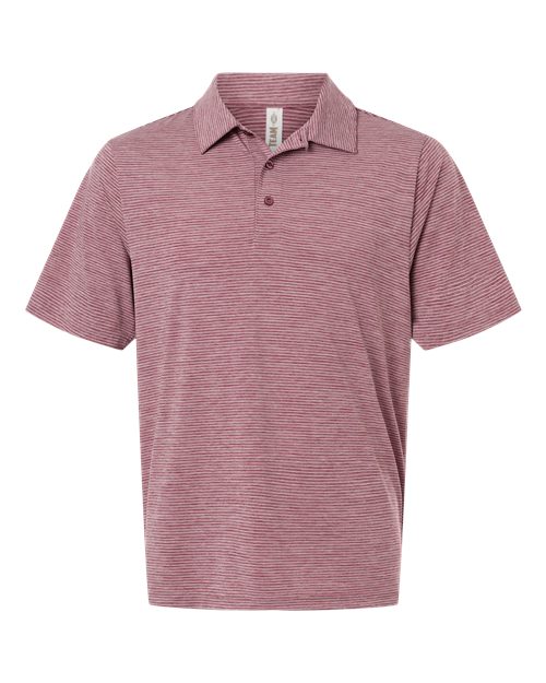 Team 365 Men's Relay Heathered Stripe Polo TT125