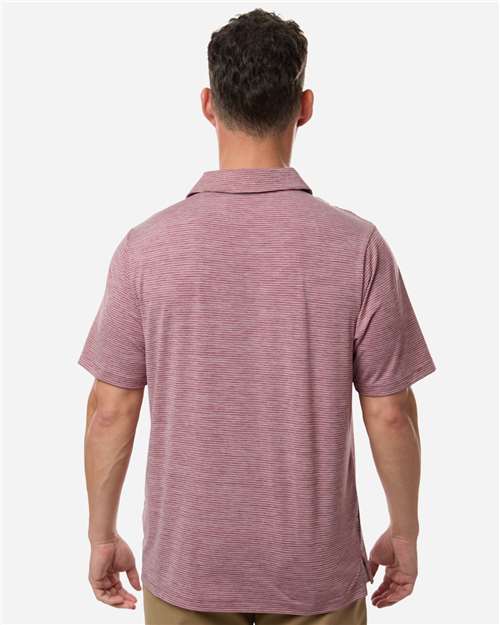 Team 365 Men's Relay Heathered Stripe Polo TT125