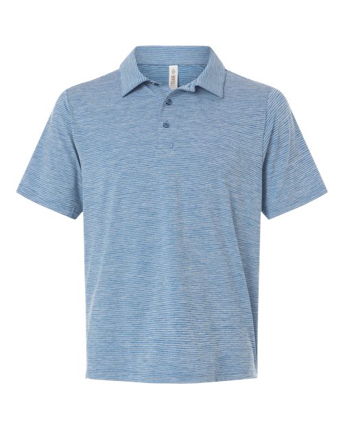 Team 365 Men's Relay Heathered Stripe Polo TT125
